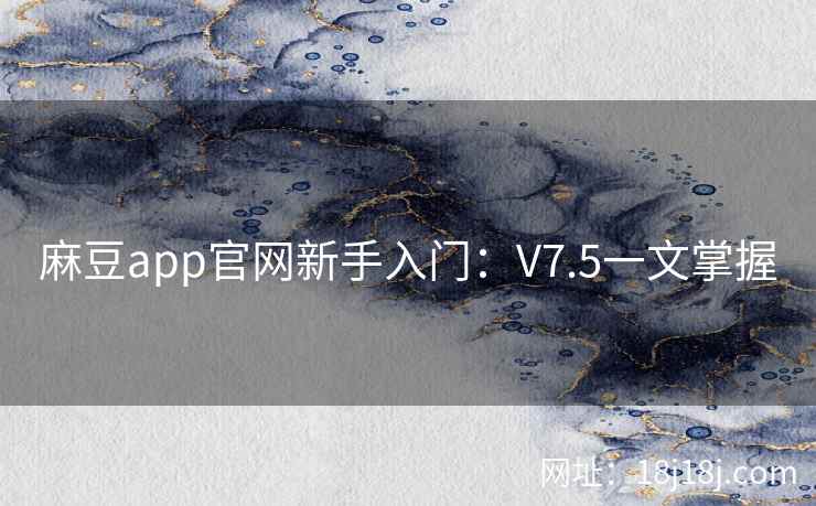 麻豆app官网新手入门：V7.5一文掌握