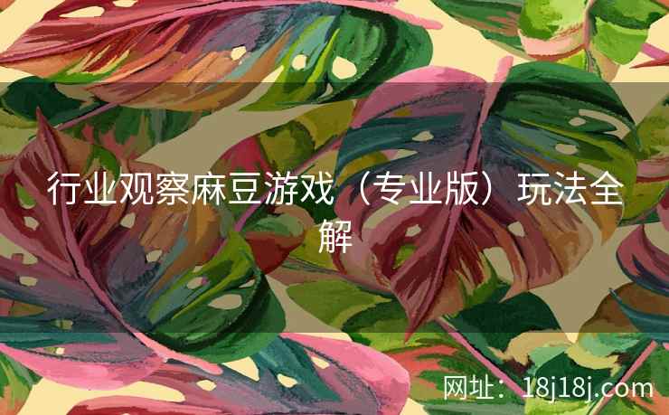 行业观察麻豆游戏（专业版）玩法全解