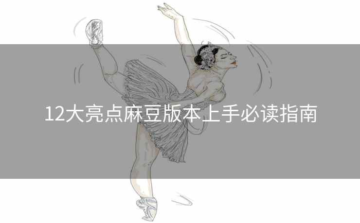 12大亮点麻豆版本上手必读指南
